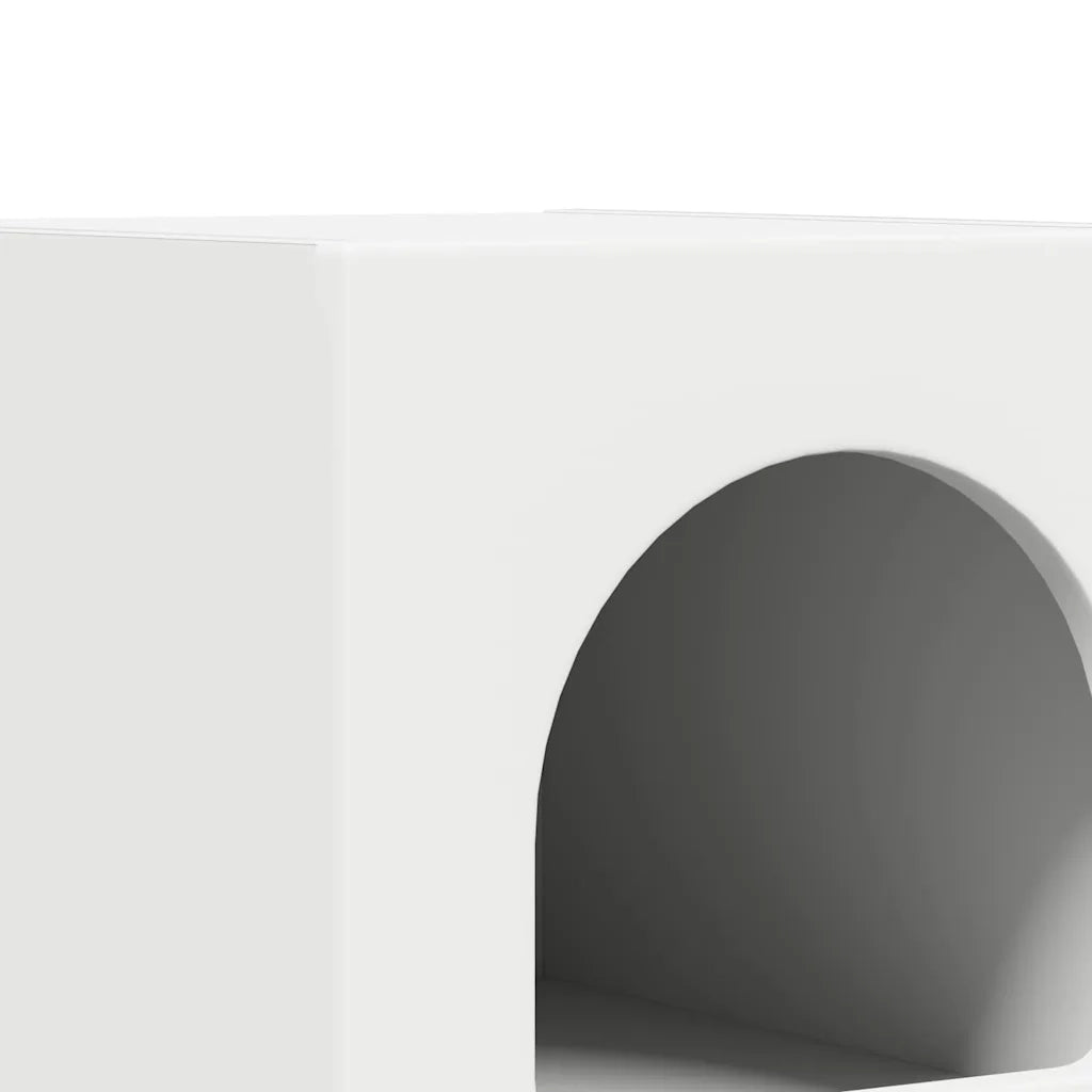Comodino | Armadio da Notte | Mobiletto da notte Bianco 29.5 x 35 x 50 cm Legno multistrato
