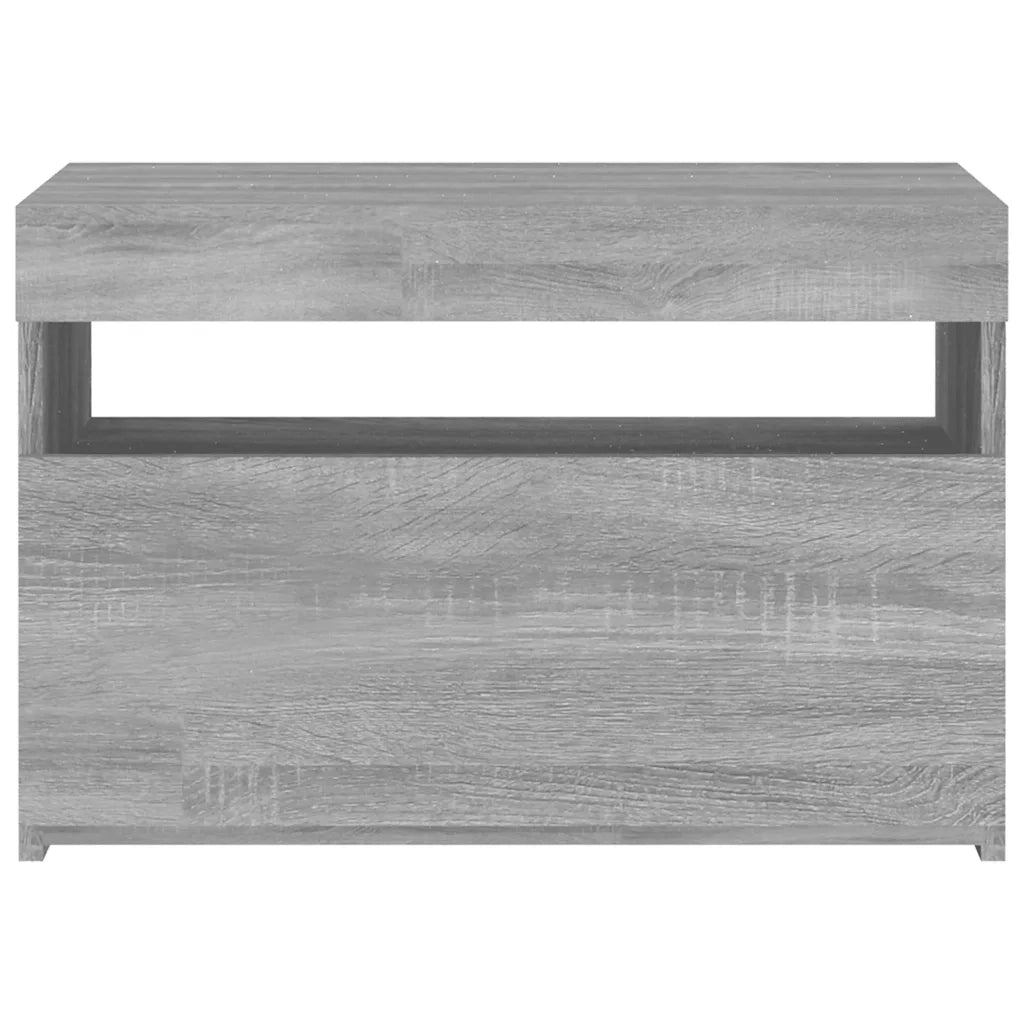 Mobile TV | Armadietto TV | Mobile Porta TV con Luci LED Grigio Sonoma 60x35x40 cm