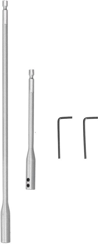 Kit di allungamento del trapano 15-30cm - Acciaio inossidabile - Testa a 6 lati - Portatile - Viti/Bit - Maggiore stabilità - Accessorio trapano