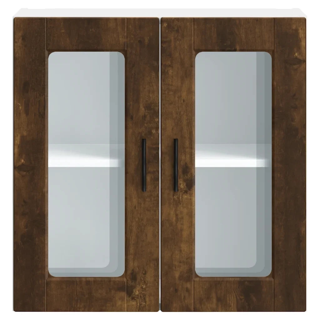 Pensile da cucina dal design moderno e ottimizzato 60 x 31 x 60 cm in legno di rovere affumicato 02_0050427