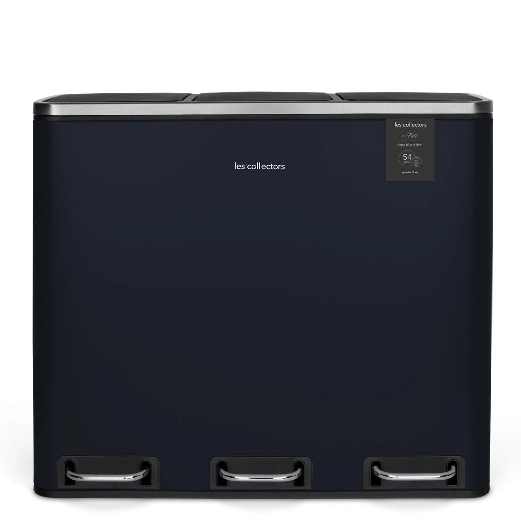 Pattumiera per differenziata 3x18L blu