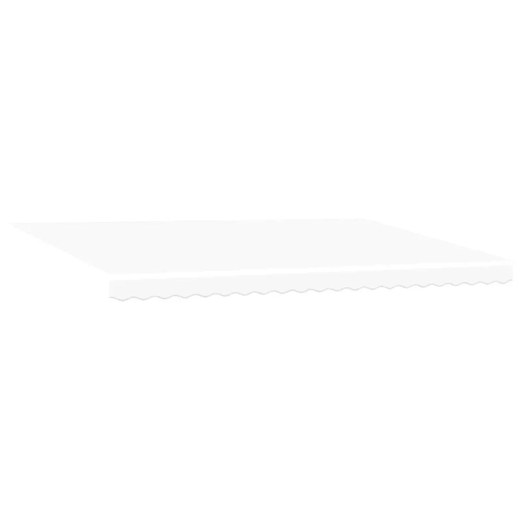Tenda Retrattile Bianco 500 × 350 cm Tessuto e Alluminio 3331539