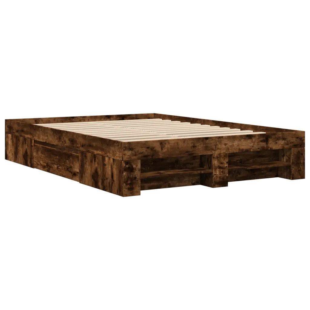 Giroletto senza Materasso Rovere Fumo 120x190 cm in Truciolato 3295517