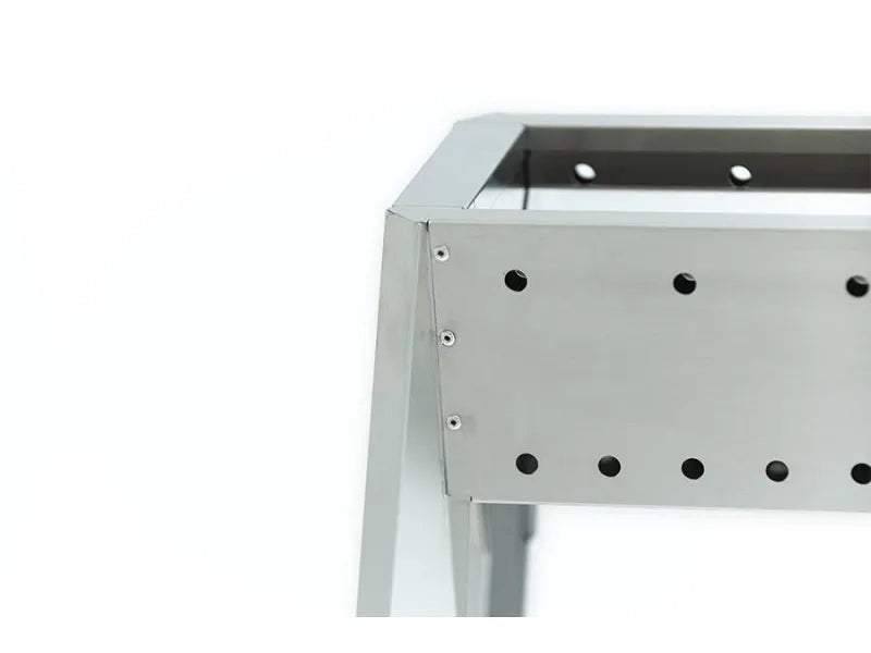 Barbecue carbone inox Lisa Miami Grill 800+400 cm120x30x83 doppia parete