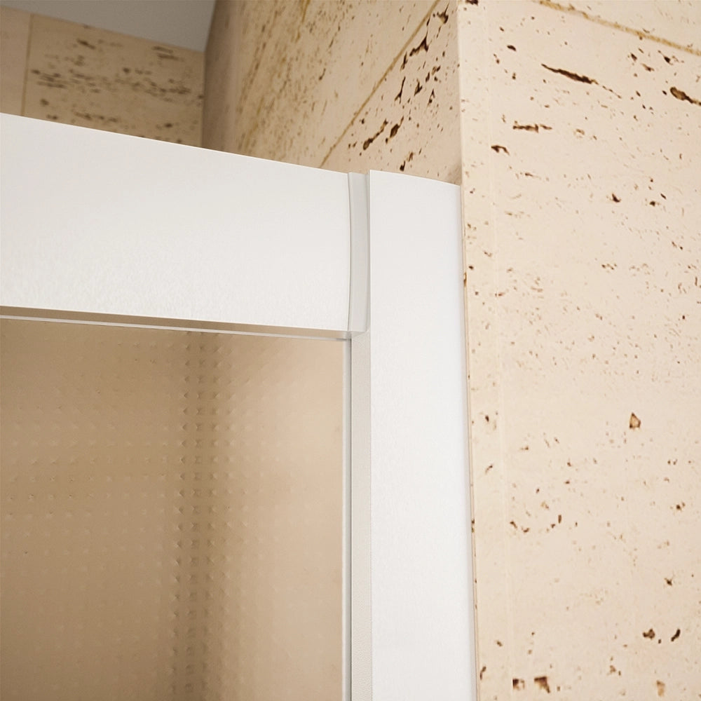 Box doccia estensibile 70-90x100-120 cm vetro 6mm stampato con profili in alluminio anodizzato|Nuuk