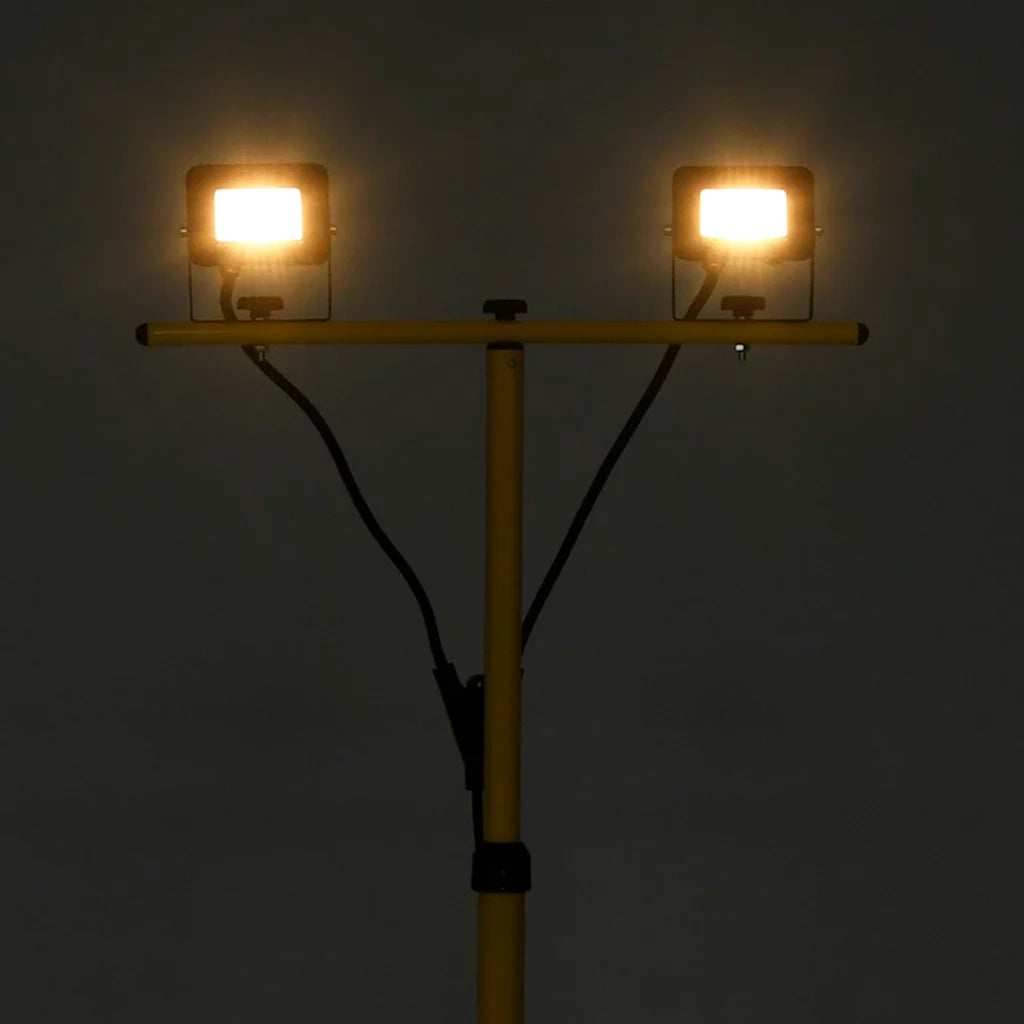 Faretto a LED con Treppiede 2x10 W Bianco Caldo CFW1276912