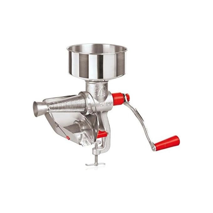 Tre Spade F10000-II Deluxe Spremipomodoro Manuale Ghisa Stagnata Tramoggia Acciaio Inox Filtro 1.5 mm