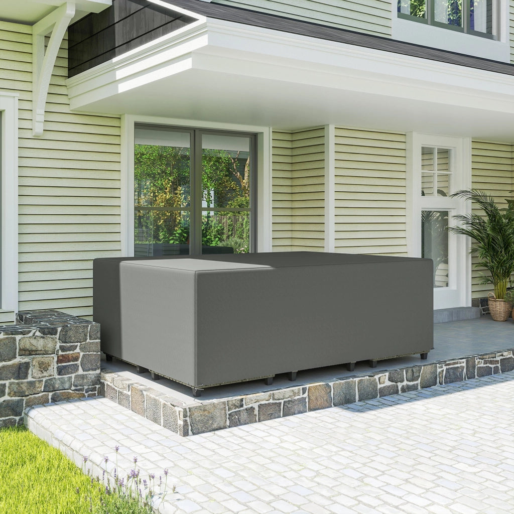 Copertura per mobili da giardino ¨C Xylo ¨C impermeabile anti-UV 275x205x90cm grigio