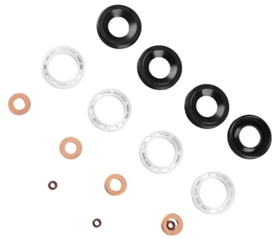 Kit di Sostituzione delle Guarnizioni degli Iniettori - Guarnizioni per Iniettori Diesel - Adatto per Citroen 1.6HDI - Materiale ABS - N° di Riferimento OE/OEM 1318562/1314368/1317370 - Montaggio per 206/207/307/308/407/5008 - Guarnizioni degli Iniettori