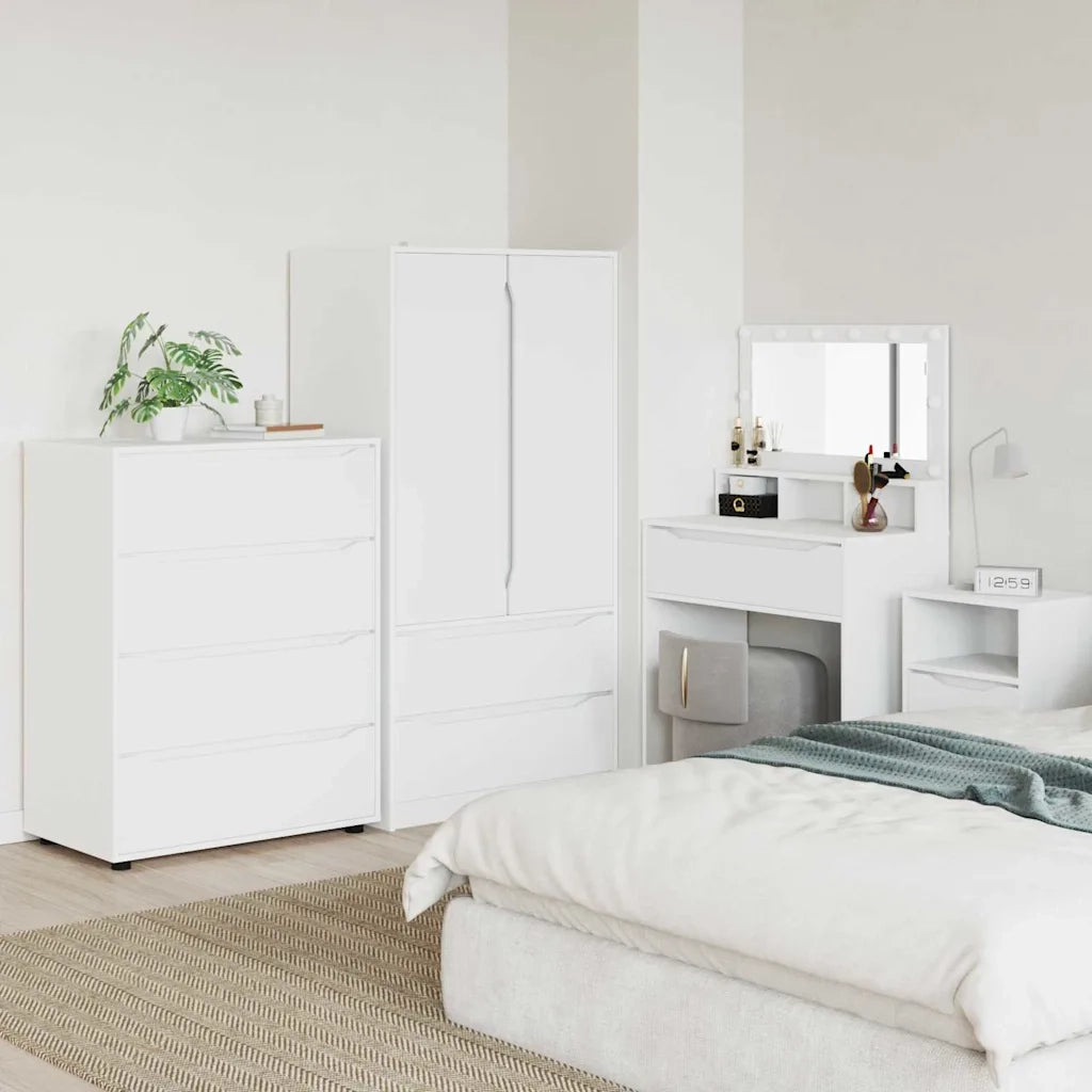 Armadi di Stoccaggio 2 pcs Bianco 80 x 48 x 105 cm