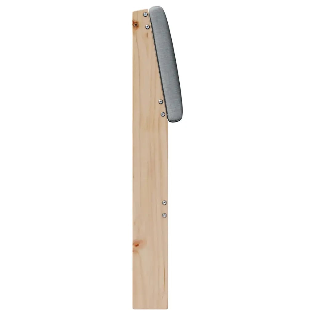 Testiera | Testata imbottita Grigio chiaro 75 cm Pino massello
