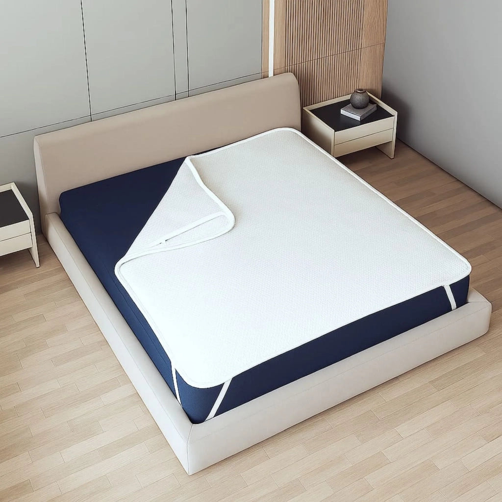 Coprimaterasso Impermeabile Matrimoniale 180x200 con Elastici | Proteggi Materasso Traspirante e Antibatterico | Tessuto Stress Free, Silenzioso, Traspirante e Anallergico