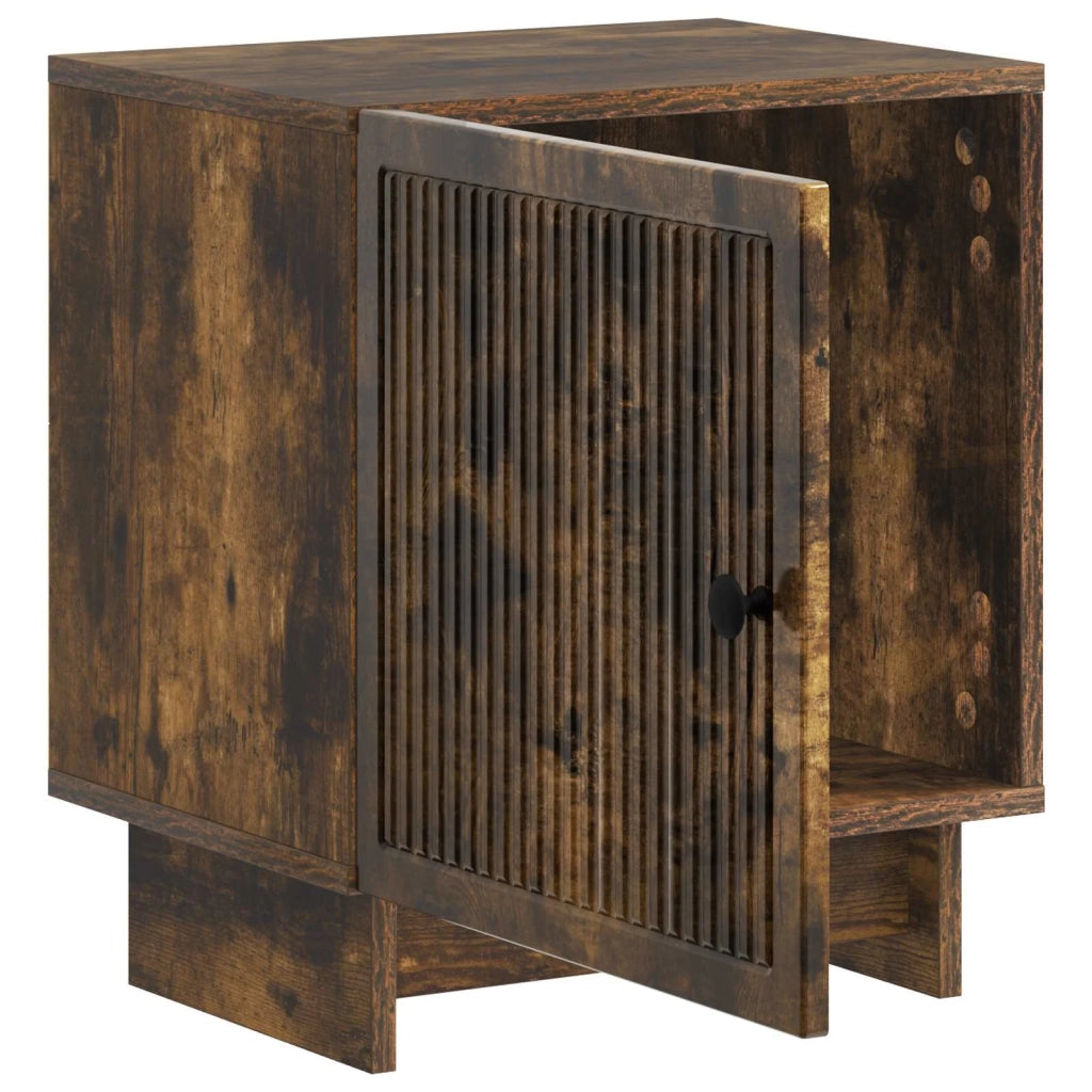 Armadio da Notte Rovere Fumo 43 x 34,5 x 50 cm 893885