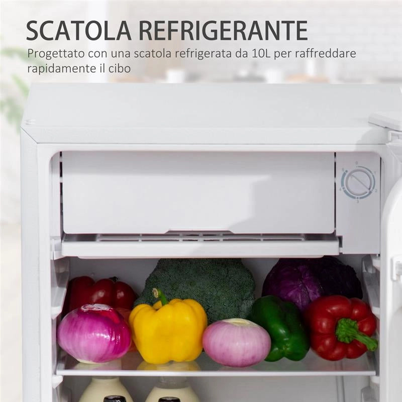 FRIGO PORTATILE 91LT CON TERMOSTATO RIPIANI E CASSETTO 47.5X44.2X84 CM