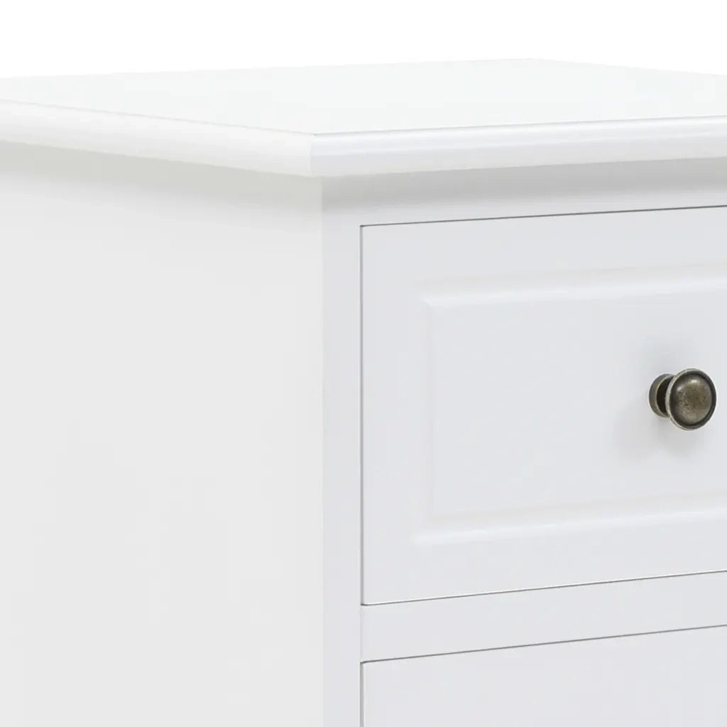 Comodino in MDF e Legno di Pino 35x32x59 cm 245757