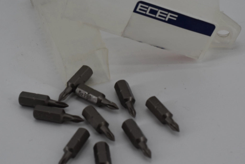 INSERTI PER VITI CON IMPRONTA A CROCE 'POZIDRIV' PZ 2 - 10 pezzi- ECEF