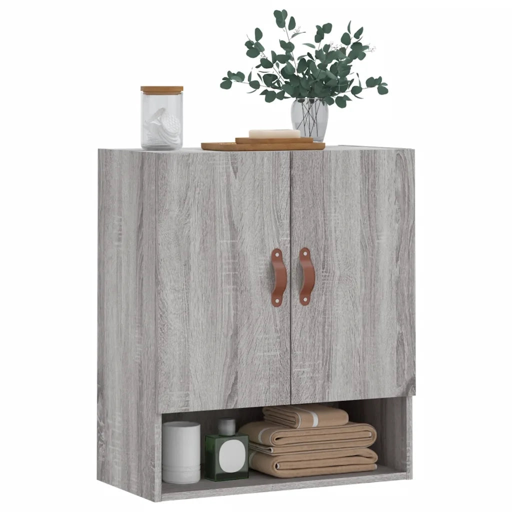 Armadietto a Muro Grigio Sonoma 60x31x70cm in Legno Multistrato 829890