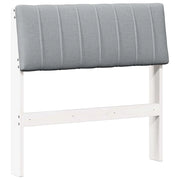Testiera | Testata imbottita Grigio chiaro 75 cm Pino massello