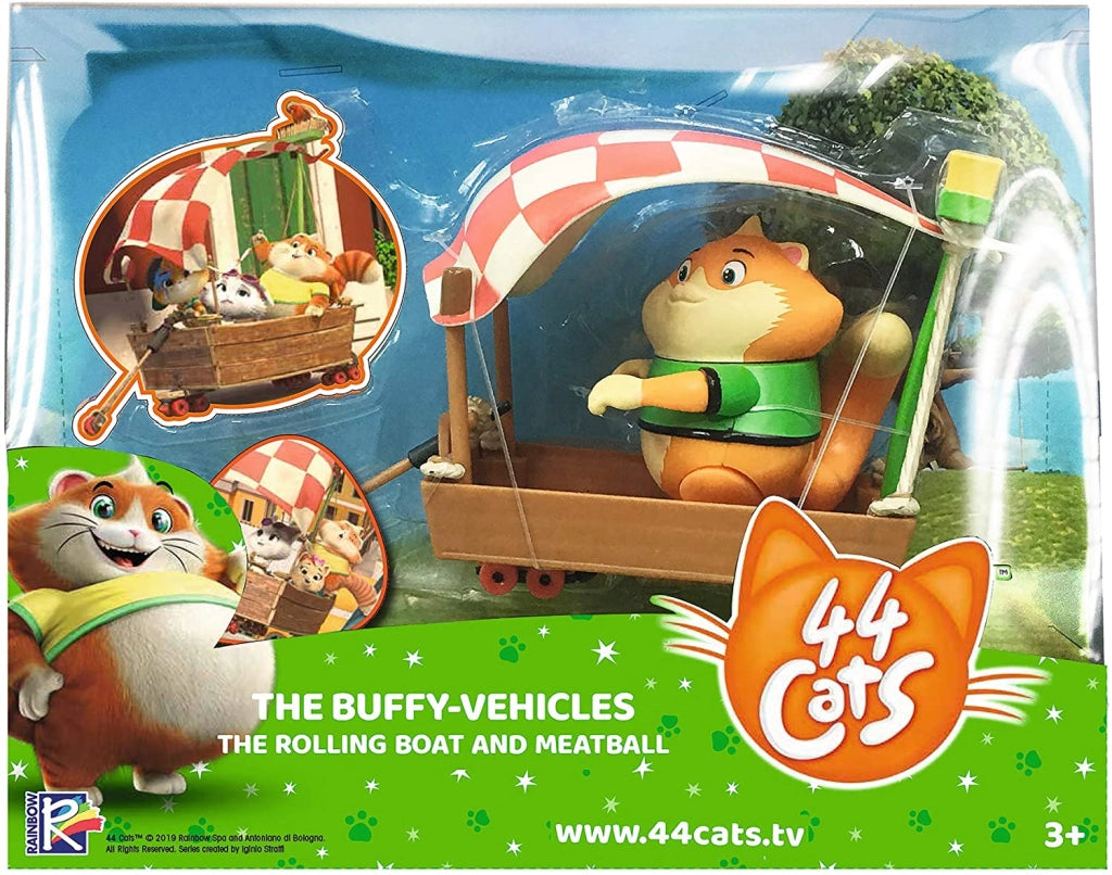 SMOBY STATUETTA METTI CON BARCA IN LEGNO SERIE 44 CATS