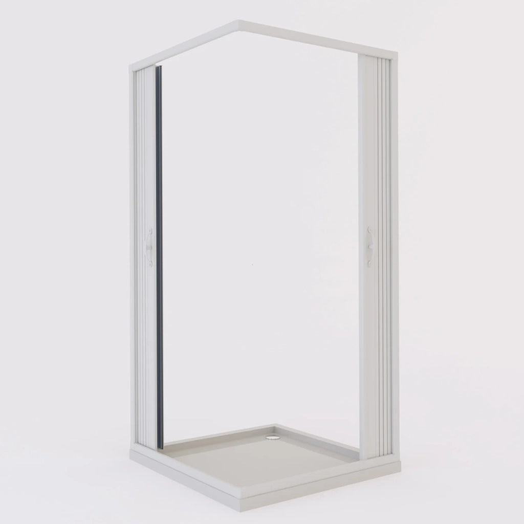 Box doccia a soffietto in PVC 70x90 cm H 185 mod. Aster con apertura centrale