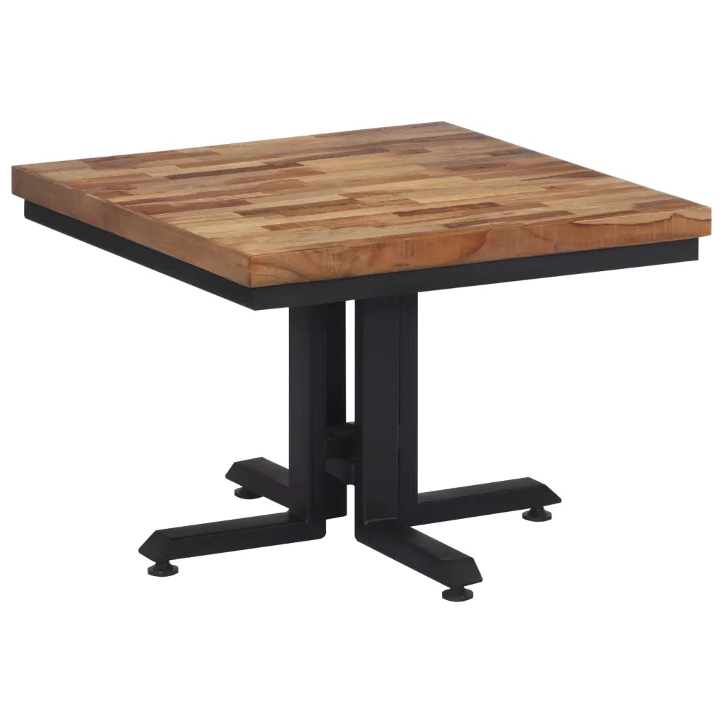 Tavolino da Salotto 55x55x40cm Massello Teak di Recupero 358516