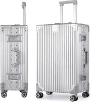 Borsa da viaggio compatta con struttura in alluminio e scocca in PC - 55cm, 35L, slot TSA, 4 ruote