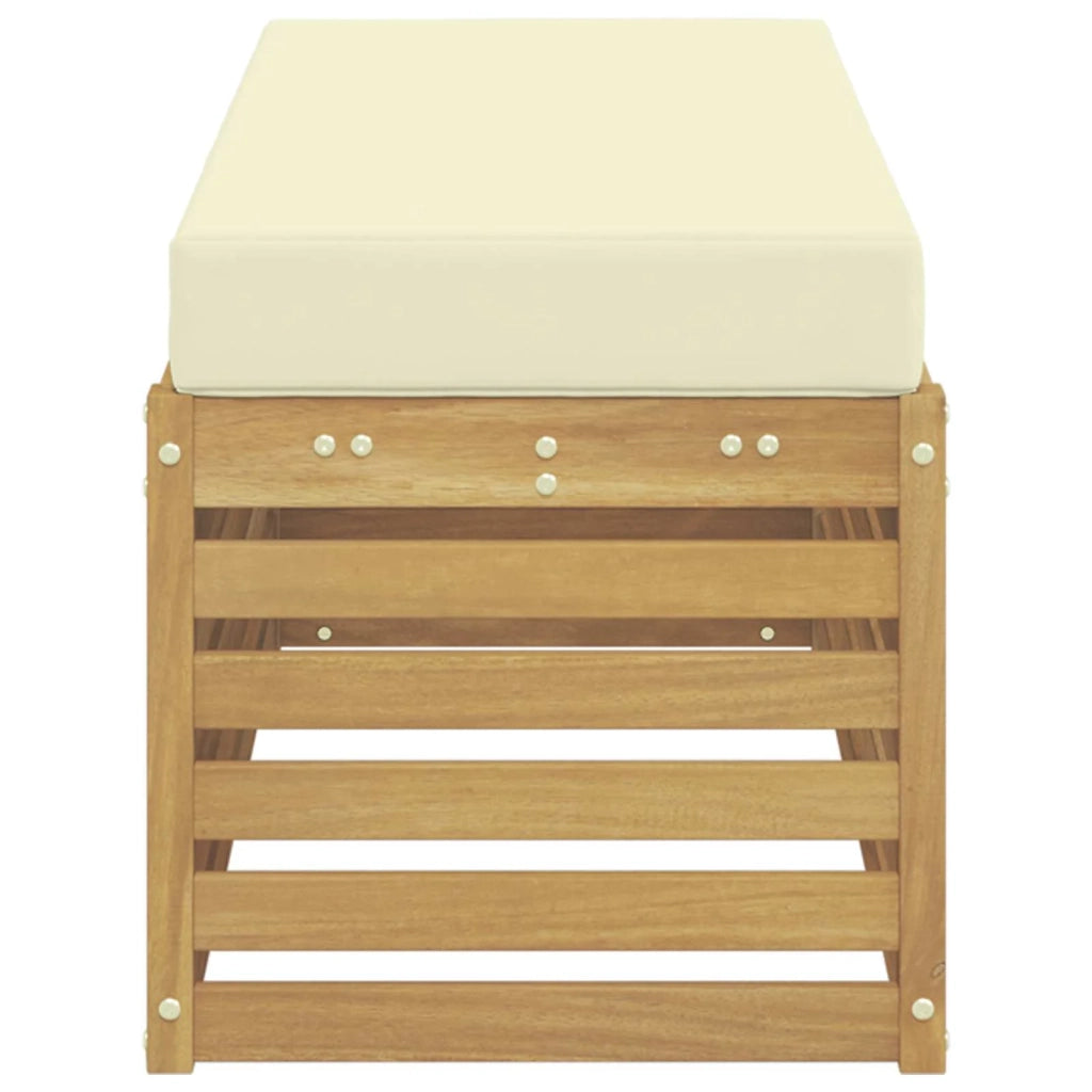 Set di divani da esterno Bianco e Crema 115 x 43 x 45 cm 901692