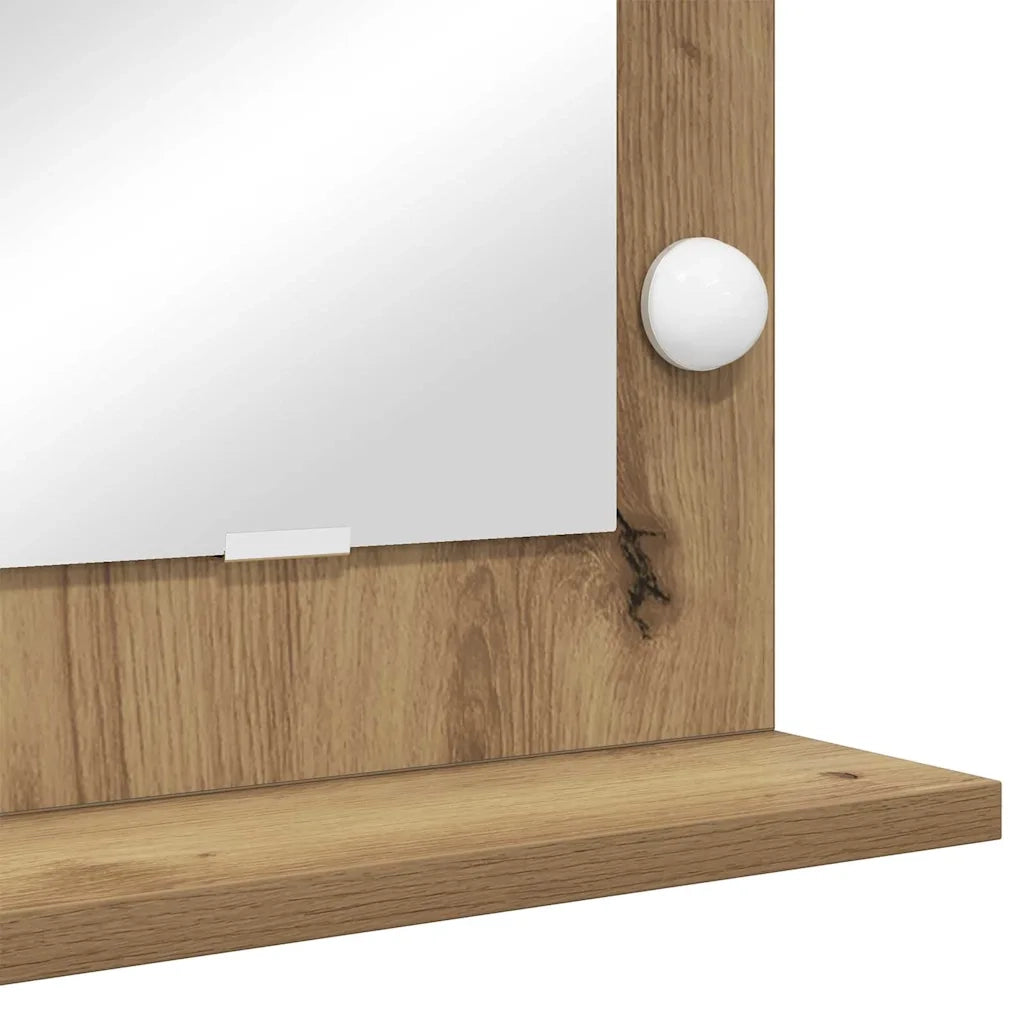 Specchio da Vanit¨¤ Rovere artigianale 60 x 55 x 18 cm