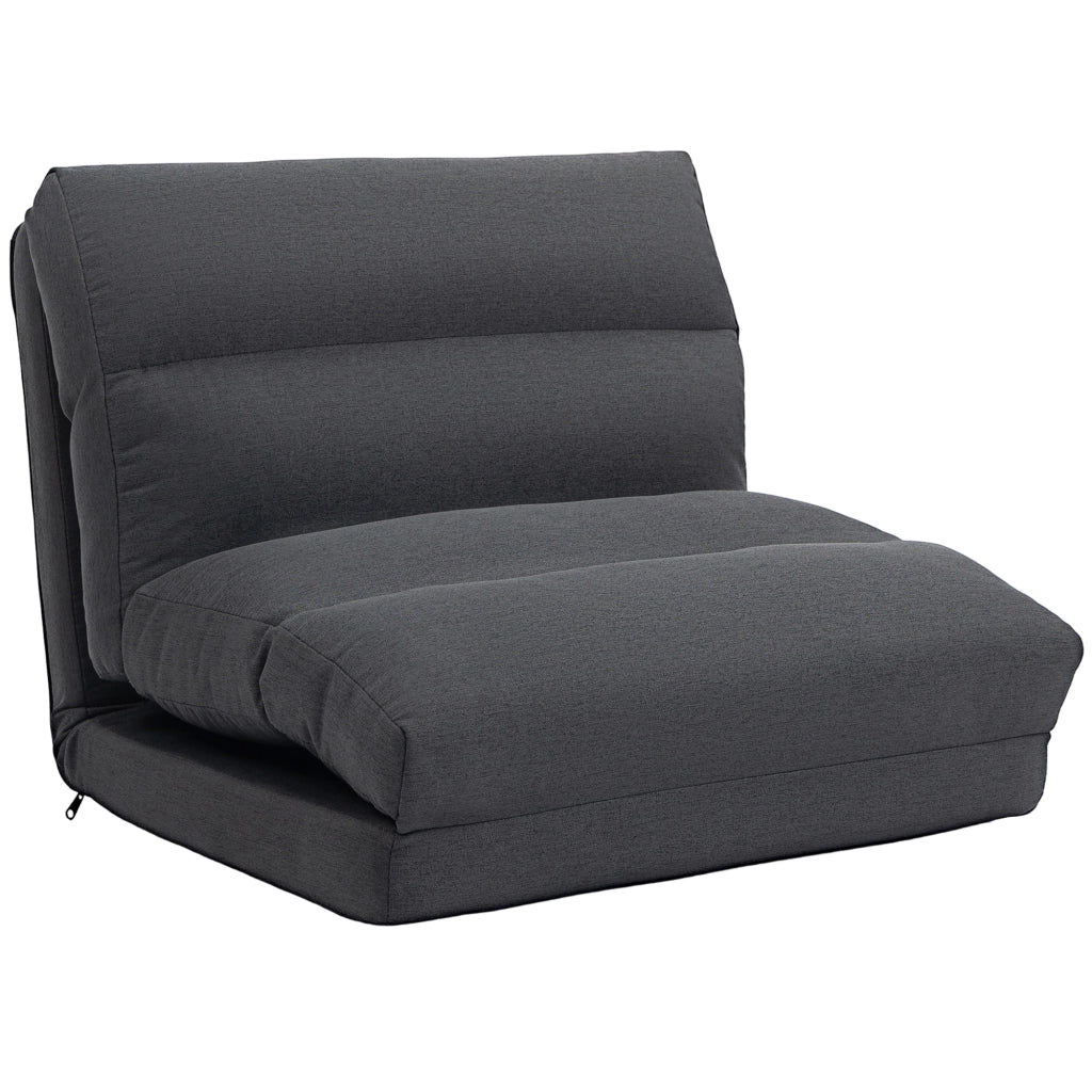 Letto a sacco reclinabile pieghevole ¨C Minimal ¨C grigio scuro 70x72x56 cm