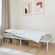 Giroletto-Struttura Letto in Metallo Bianco 75x190 cm 708470