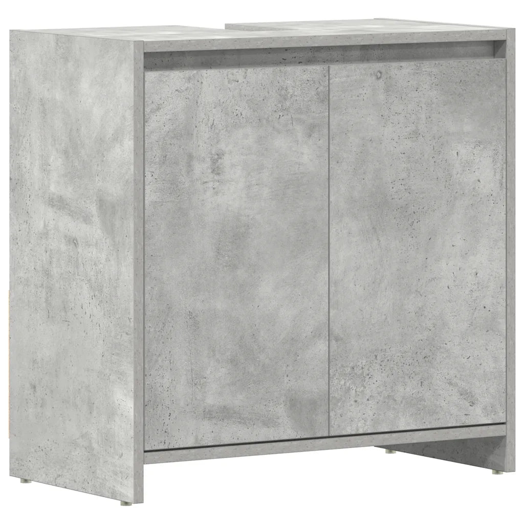 Mobile da Bagno | Armadio da bagno Grigio Cemento 60x33x61 cm in Legno Multistrato