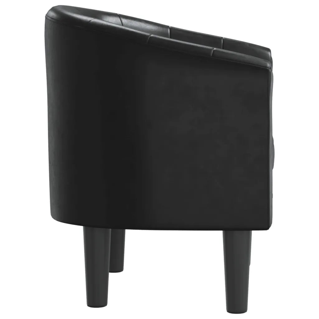Poltrona Cabriolet Nera in Similpelle 356457