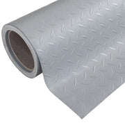 Rotolo Passatoia Copri Pavimento Gomma Pvc Ruvida Antiscivolo Tappeto Lamiera Isolante Grigia 100x280 cm