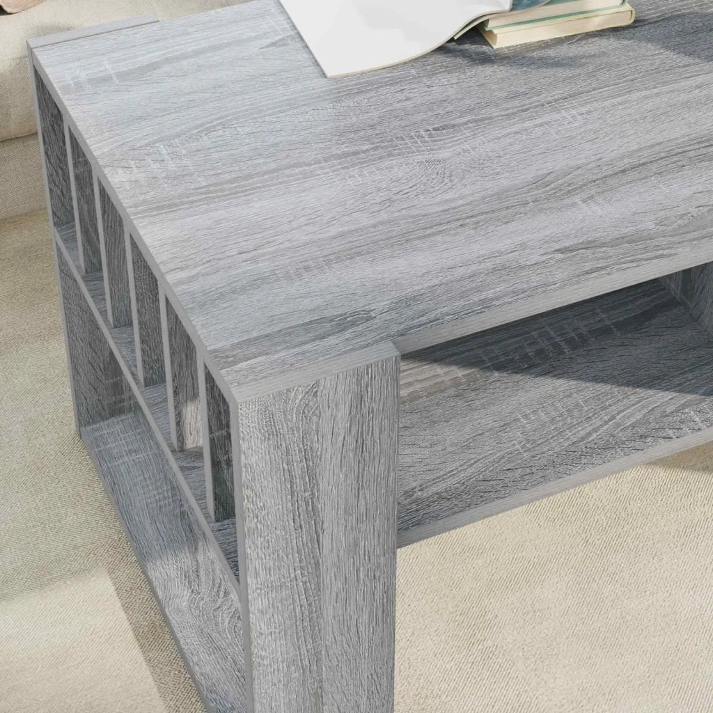 Tavolino da salotto | Tavolino da caff¨¨ | Tavolino da Soggiorno Grigio Sonoma 92 x 49,5 x 45 cm