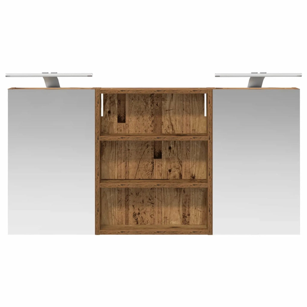 Set di Armadi da Bagno con lo scaffale 3 pcs 100 x 10,5 x 50 cm 3403694