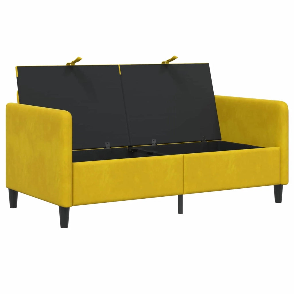 Divano con Storage Giallo 152 x 78 x 87 cm Poliestere 42036940
