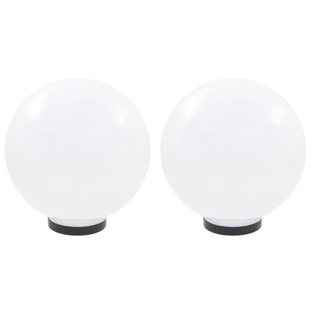 Set Lampade a LED Sferiche 2 pz 30 cm in PMMA 50656