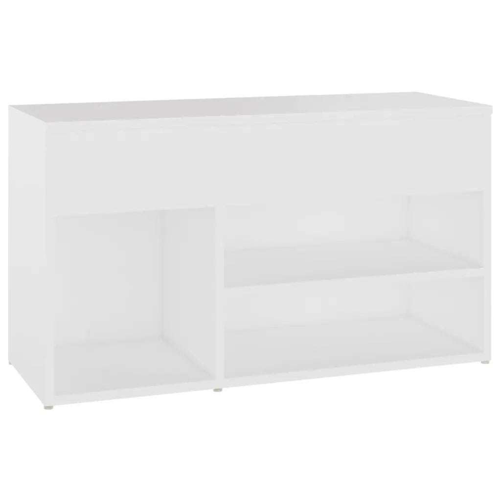 Panca Porta Scarpe | Scarpiera | Mobile per scarpe Bianco 103x30x54,5 cm in Truciolato