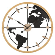Orologio da Parete VKH249, Nero, Metallo, 60x5x60 cm