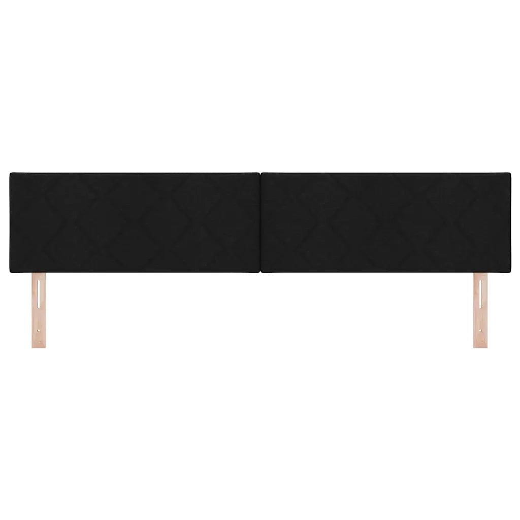 Testiera | Testata Nero 200 cm Tessuto
