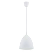 Lampada a sospensione bianca cupola E27 15W Alfa Lera