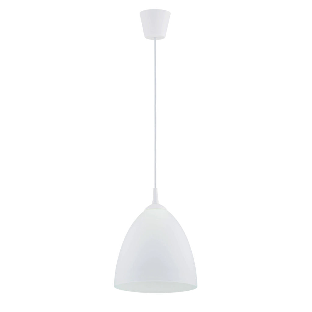 Lampada a sospensione bianca cupola E27 15W Alfa Lera