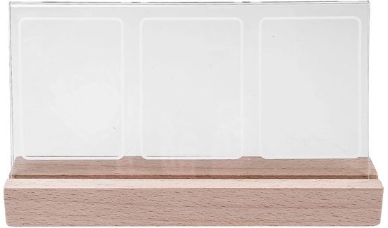 Supporto per Polaroid Mini - Helder Acryl - 3 Aperture - Decorazione Leggera - Supporto per Foto