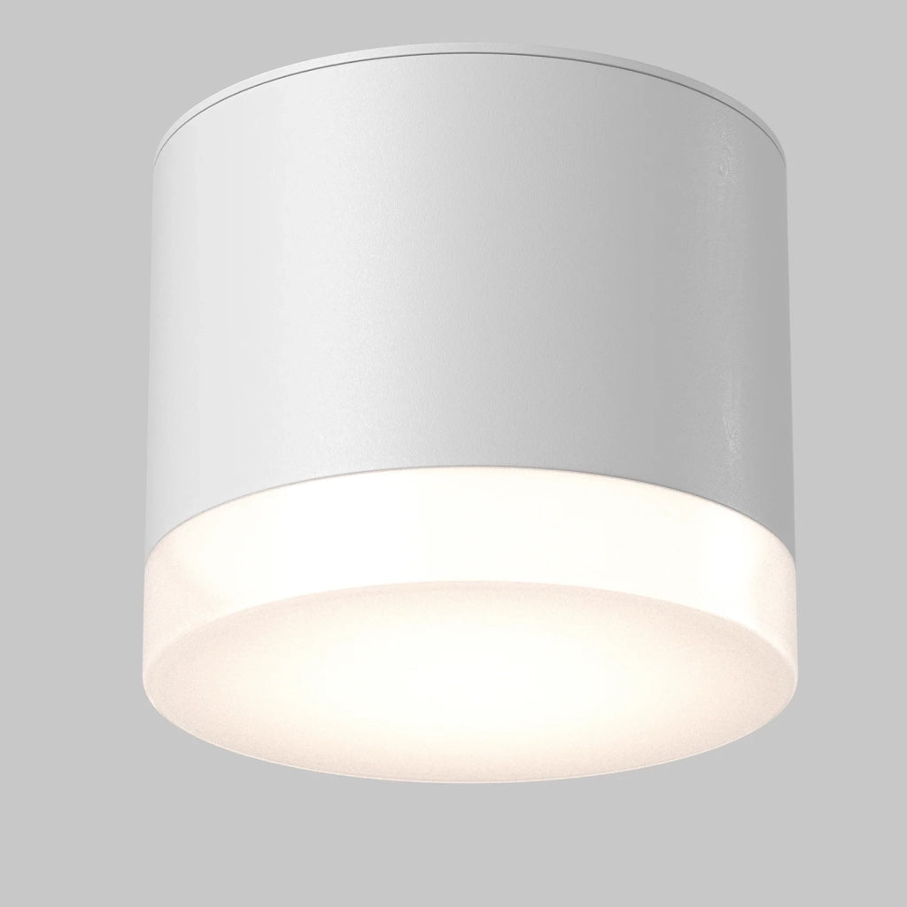 Maytoni Lampada da soffitto Pauline 1 luce GX53 bianco alluminio acrilico