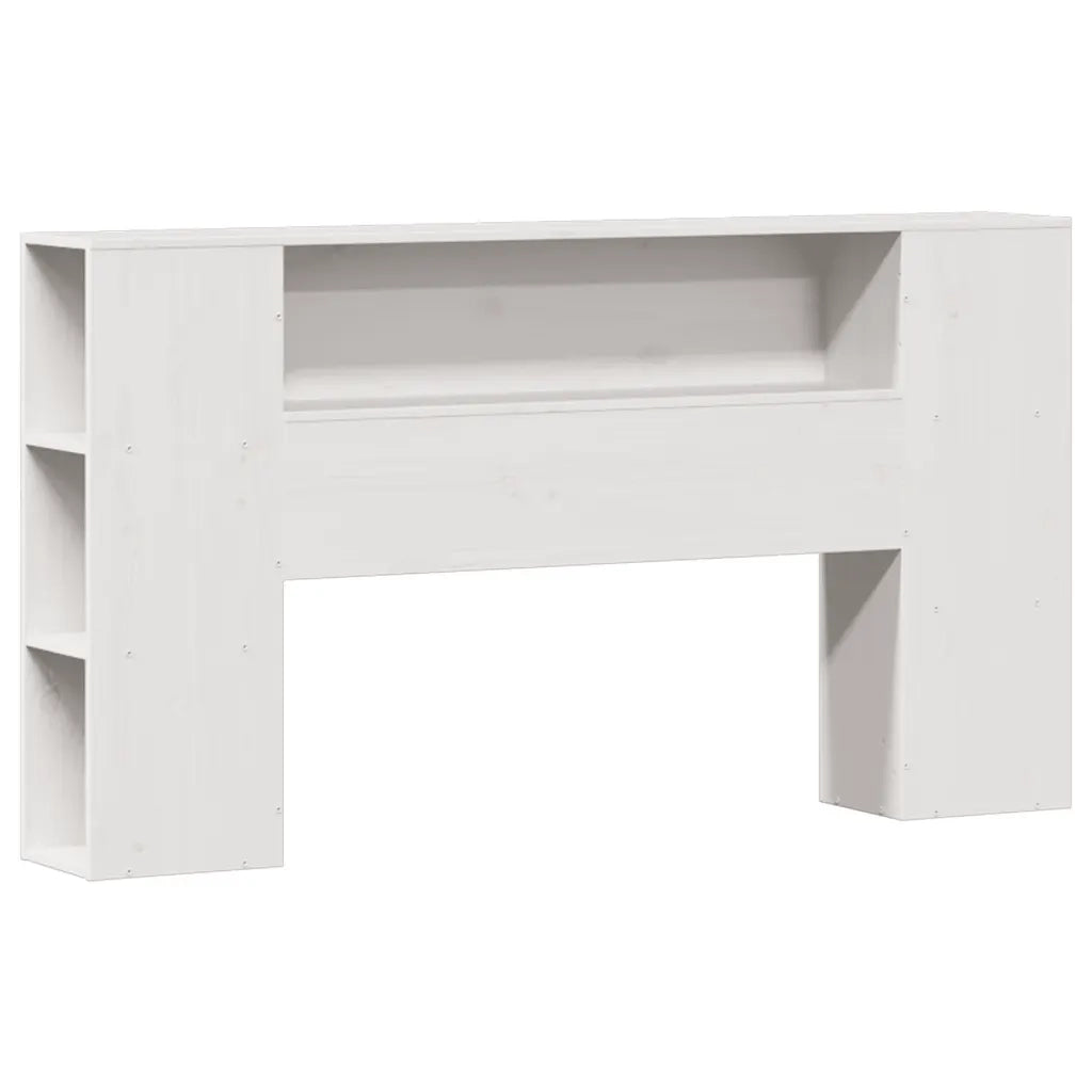 Letto Libreria senza Materasso Bianco 140x200 cm Legno di Pino 3322438