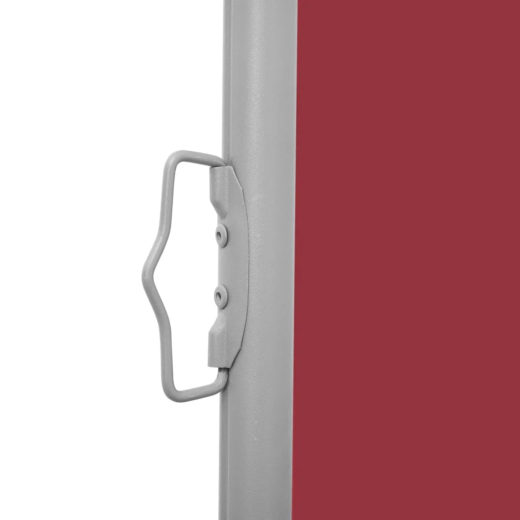 Tenda da sole laterale retrattile/schermo privacy per patio giardino terrazza balcone rosso 120 x 1000 cm 02_0007455