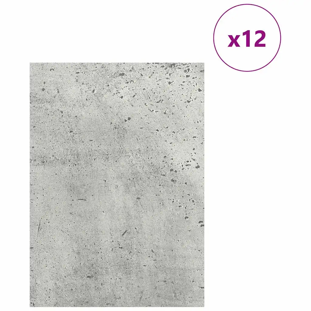 Pannelli decorativi 12 pz Grigio cemento 15 x 21 x 0.27 cm CFW1518372