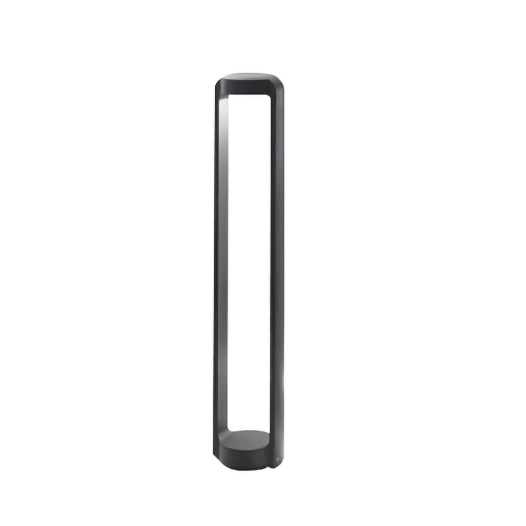 Paletto a LED Integrato GES452C - Lampada da Terra in Alluminio Antracite, 13W 1200lm 3000K, IP65 - Gealuce