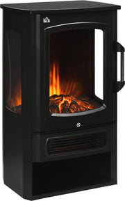 Haard elettrica a LED con effetto fiamma realistico e riscaldamento 1000/2000W per interni, ventilatore silenzioso, vista panoramica