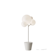 Zafferano - Lampada da terra Tree of Light per esterni e interni Bianca - Piantana LED E27 - Piano d'appoggio regolabile